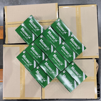 Medimask SK หน้ากากอนามัย 3ชั้น 50ชิ้น ต่อกล่อง พร้อมส่ง เกรดการแพทย์ ใช้ในโรงพยาบาล mask 50pcs (green)