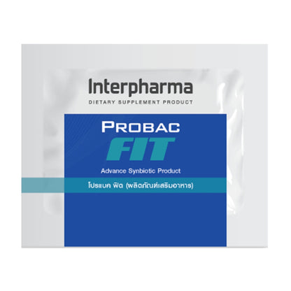 Interpharma Probac Fit ผลิตภัณฑ์เสริมอาหารโพรไบโอติก (กล่อง 30 ซอง)