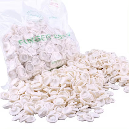 Rich Healthcare ถุงนิ้วยางสีขาว Latex Finger Cots (White) ไม่มีแป้ง ป้องกันฝุ่น รอยนิ้วมือ 500g
