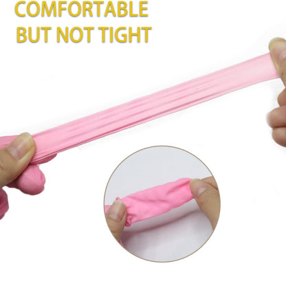 Rich Healthcare ถุงนิ้วยางสีชมพู Latex Finger Cots (Pink) ไม่มีแป้ง ป้องกันฝุ่น รอยนิ้วมือ 500g