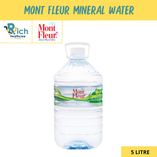 มองต์เฟลอ น้ำแร่ ขนาด 5 ลิตร Mont Fleur Mineral Water 5L ราคารวมส่งถูกที่สุด เก็บเงินปลายทาง