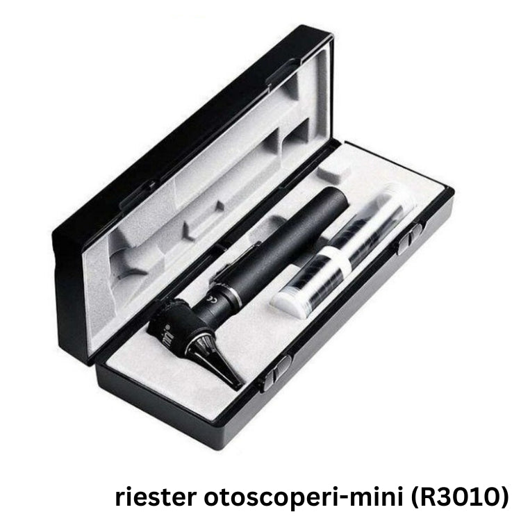Riester ชุดอุปกรณ์สำหรับส่องตรวจหู แบบ Fiber Optic รุ่น ri-mini Otoscope, XL2.5V (R3010) [รับประกัน 1  ปี]