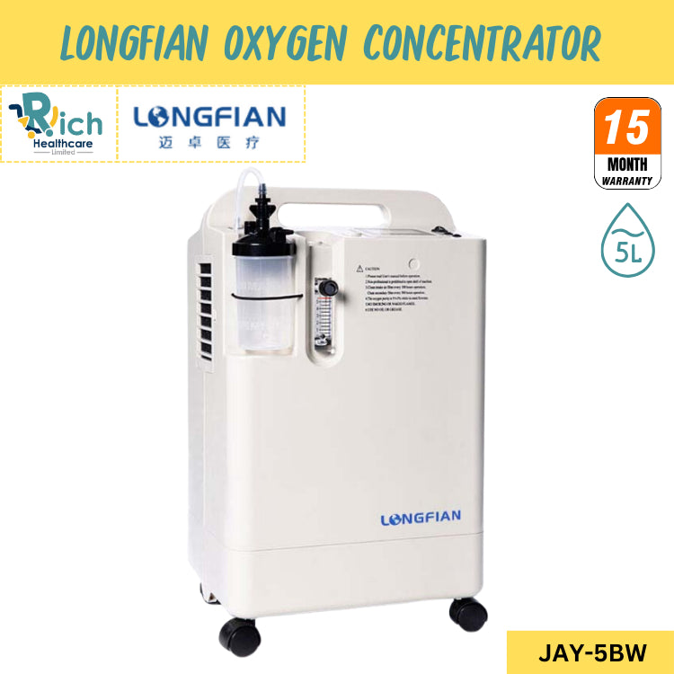 Longfian Oxygen Therapy Concentrator JAY-5BW 5 Litre [15 Months Warranty]
