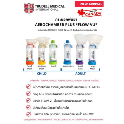 Trudal Medical AeroChamber Plus Flow-Vu
