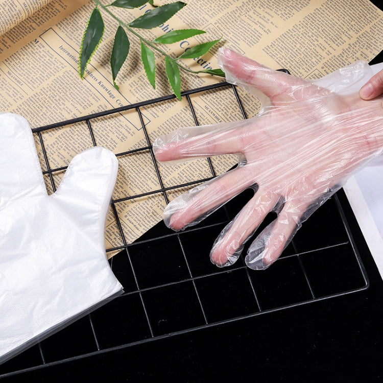 Disposable Plastic Glove 100pcs ถุงมือพลาสติก 100 ชิ้น แบบใช้แล้วทิ้ง ถุงมืออเนกประสงค์