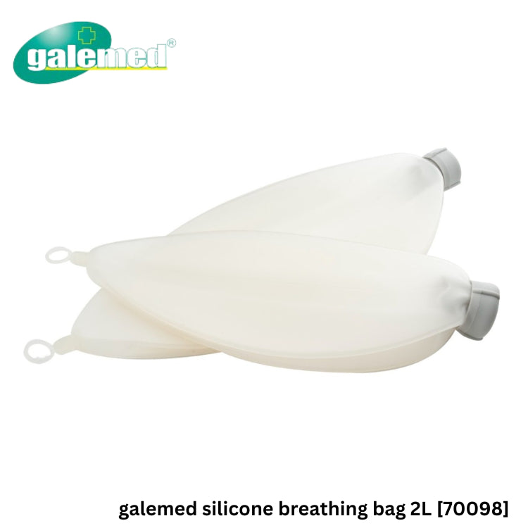 Galemed Silicone Breathing Bag Loop End แบคดมยา วัสดุซิลิโคน ถุงเก็บออกซิเจนสำรอง [Size: 0.5L, 1L, 2L]