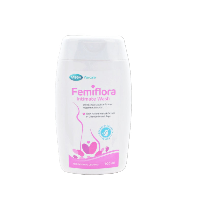 Mega We Care น้ำยาล้างจุดซ่อนเร้นสูตรพิเศษ Femiflora Intimate Wash 100 ml.