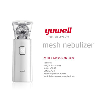 เครื่องพ่นละอองยาแบบพกพา Yuwell รุ่น M103 [รับประกัน 1 ปี]