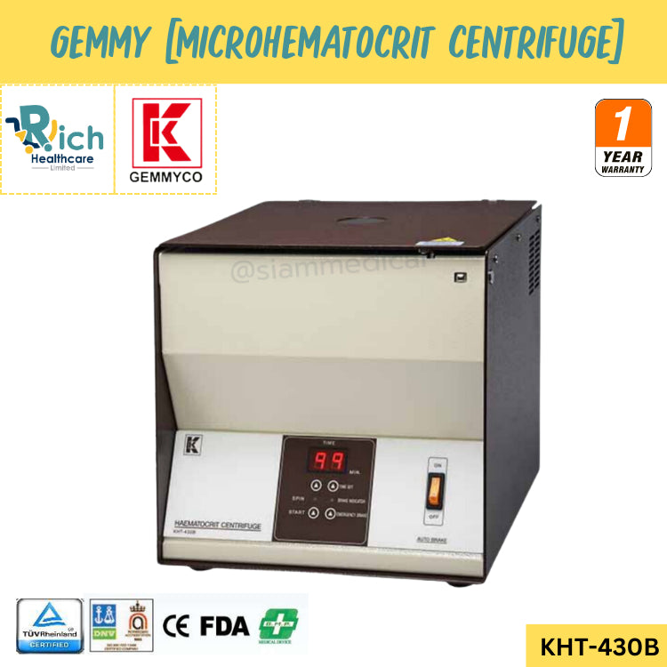 Gemmy Microhematocrit Centrifuge [KHT-430B] 1 Year Warranty