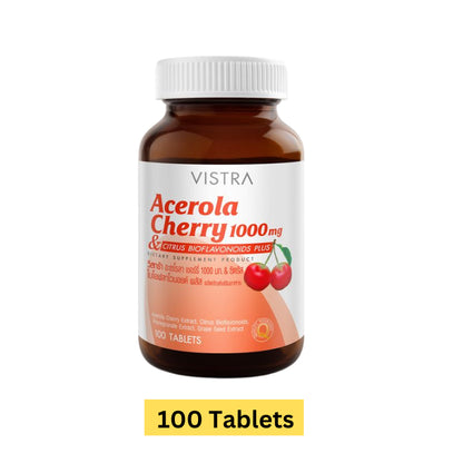 VISTRA Acerola Cherry 1000 mg. (100/150 Tablets)