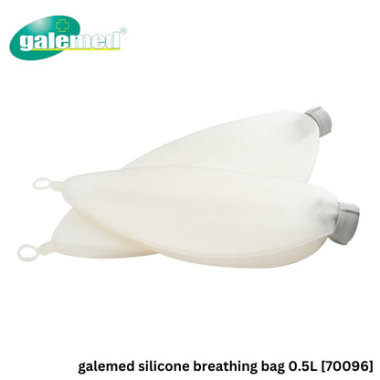 Galemed Silicone Breathing Bag Loop End แบคดมยา วัสดุซิลิโคน ถุงเก็บออกซิเจนสำรอง [Size: 0.5L, 1L, 2L]