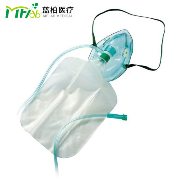 MFlab Oxygen Masks with Reservoir Bags for Single Use [Sterile]Adult/Child