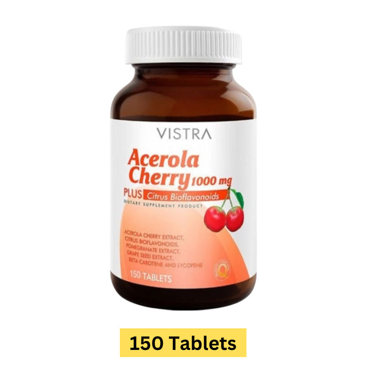 VISTRA Acerola Cherry 1000 mg. (100/150 Tablets)