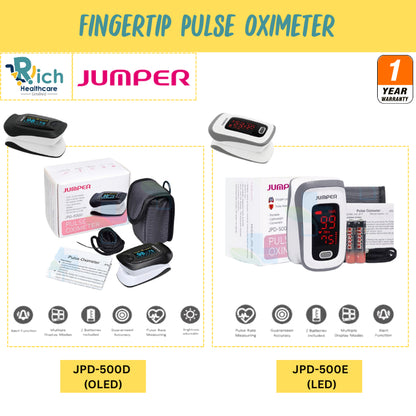 Jumper Fingertips Pulse Oximeter JPD-500D (OLED) / JPD-500E (LED) [1 Year Warranty]