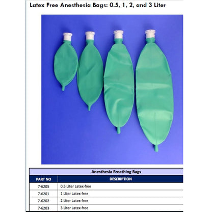 Westmed Breathing, Anesthesia Bag [Non-Latex] แบคดมยา ถุงสำรองออกซิเจน ถุงช่วยหายใจสำหรับชุดดมยา [Size: 0.5L,1L, 2L, 3L]
