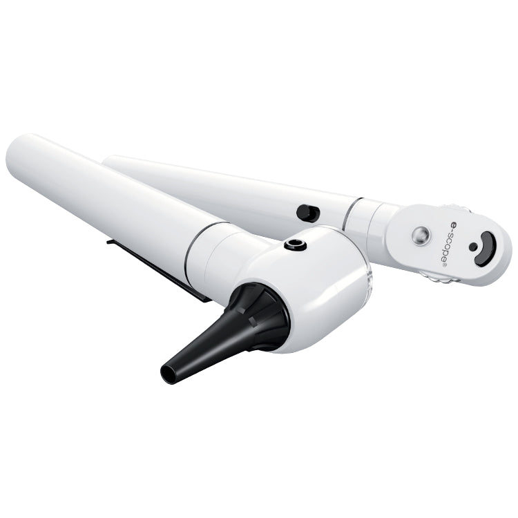 Riester ชุดอุปกรณ์สำหรับส่องตรวจหู แบบพกพา รุ่น e-scope F.O. Otoscope, LED3.7V (R2110,2111-203) [รับประกัน 1 ปี]