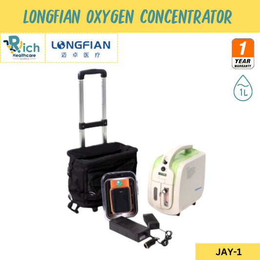 Longfian Oxygen Concentrator Travel JAY-1 1 Litre [1 Year Warranty]