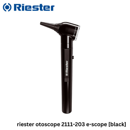 Riester ชุดอุปกรณ์สำหรับส่องตรวจหู แบบพกพา รุ่น e-scope F.O. Otoscope, LED3.7V (R2110,2111-203) [รับประกัน 1 ปี]