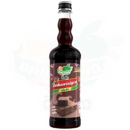 Dingfong Syrups Hazelnut, Vanilla, Caramel ติ่งฟง ไซรัป น้ำเชื่อมวนิลา ไซรัปกลิ่นเฮเซลนัท คาราเมล บราวน์ซูการ์ [760ml]