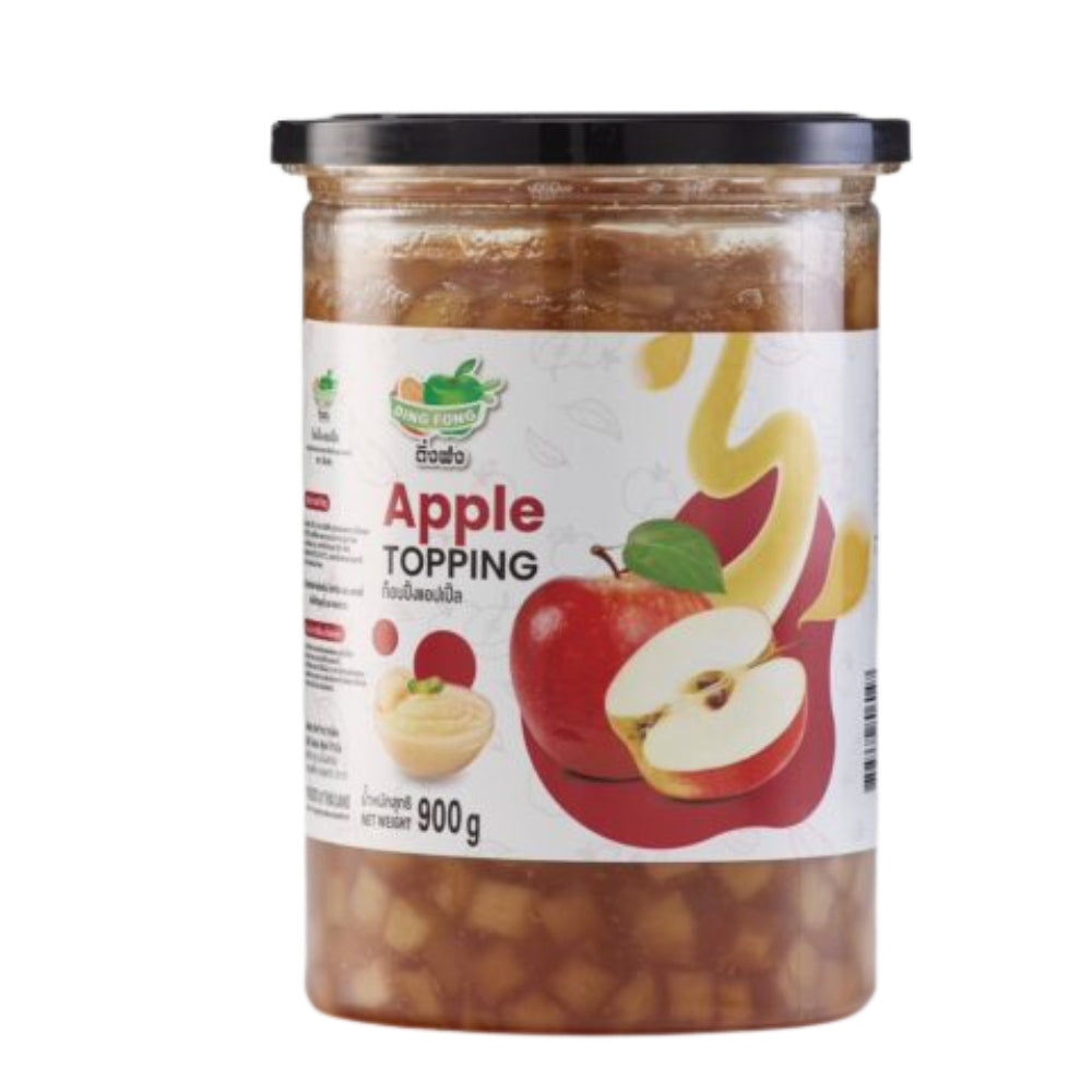 DingFong Toppings Apple, Blueberry, Mango, Strawberry ผลิตภัณฑ์กลุ่มบุกเยลลี่/บุกคริสตัล ท็อบปิ้ง 900กรัม