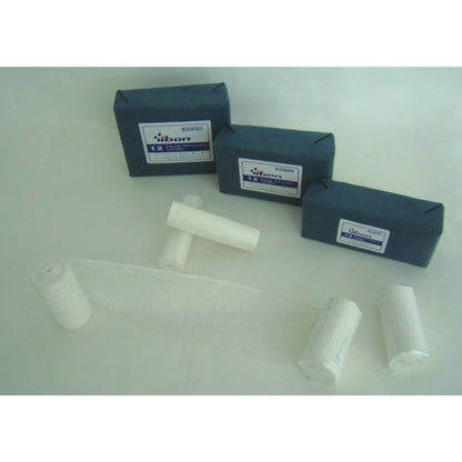 Yibon Gauze Bandage Roll (100% cotton) ผ้าก๊อซแบนเดจม้วน 2",3", 4" x 6 หลา (12 ม้วน/ห่อ)