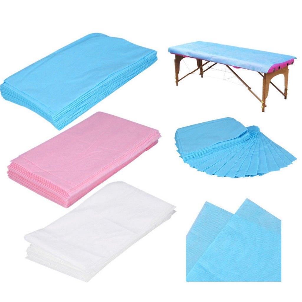 ผ้า Non Woven / กระดาษรองปูเตียงกันเปื้อน กระดาษปูเตียงสปา / โรงพยาบาล แบบใช้แล้วทิ้ง ขนาด 180 x 80 ซม (1เเพ็คมี 10 ผืน)