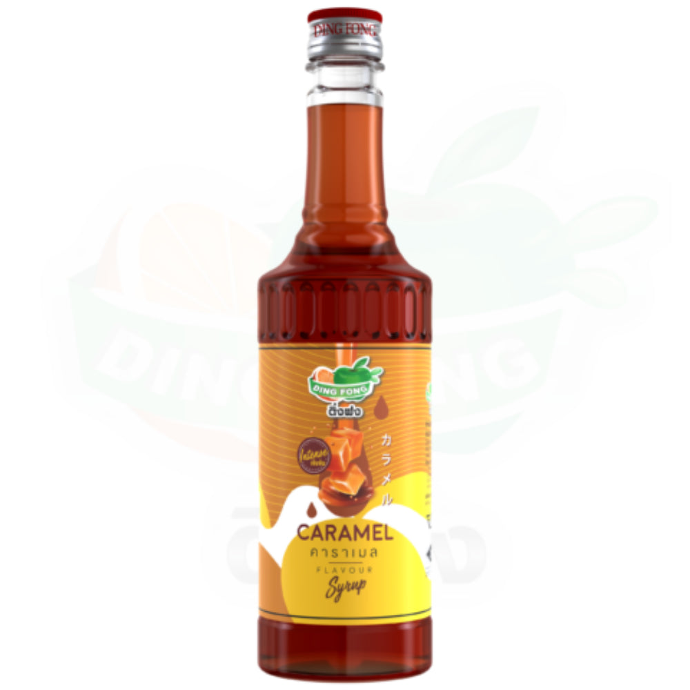 Dingfong Syrups Hazelnut, Vanilla, Caramel ติ่งฟง ไซรัป น้ำเชื่อมวนิลา ไซรัปกลิ่นเฮเซลนัท คาราเมล บราวน์ซูการ์ [760ml]
