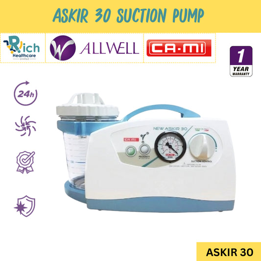 ALLWELL Suction Pump Machine เครื่องดูดเสมหะชนิดพกพา Askir 30 [1 Year Warranty]