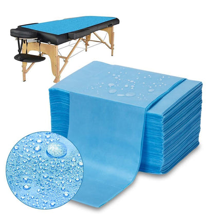ผ้า Non Woven / กระดาษรองปูเตียงกันเปื้อน กระดาษปูเตียงสปา / โรงพยาบาล แบบใช้แล้วทิ้ง ขนาด 180 x 80 ซม (1เเพ็คมี 10 ผืน)