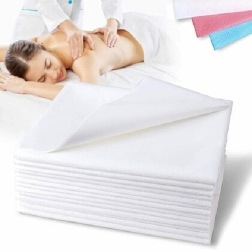 ผ้า Non Woven / กระดาษรองปูเตียงกันเปื้อน กระดาษปูเตียงสปา / โรงพยาบาล แบบใช้แล้วทิ้ง ขนาด 180 x 80 ซม (1เเพ็คมี 10 ผืน)