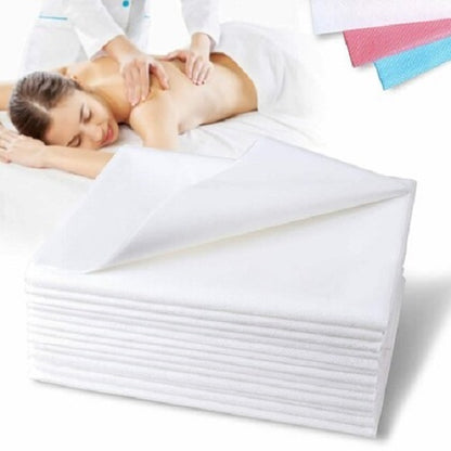 ผ้า Non Woven / กระดาษรองปูเตียงกันเปื้อน กระดาษปูเตียงสปา / โรงพยาบาล แบบใช้แล้วทิ้ง ขนาด 180 x 80 ซม (1เเพ็คมี 10 ผืน)