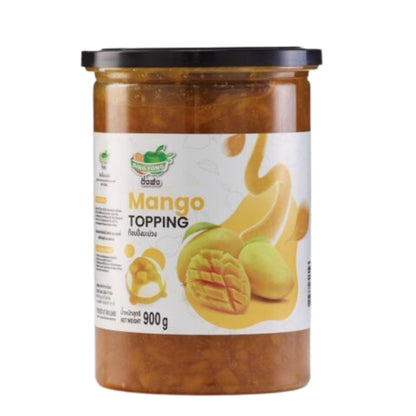 DingFong Toppings Apple, Blueberry, Mango, Strawberry ผลิตภัณฑ์กลุ่มบุกเยลลี่/บุกคริสตัล ท็อบปิ้ง 900กรัม