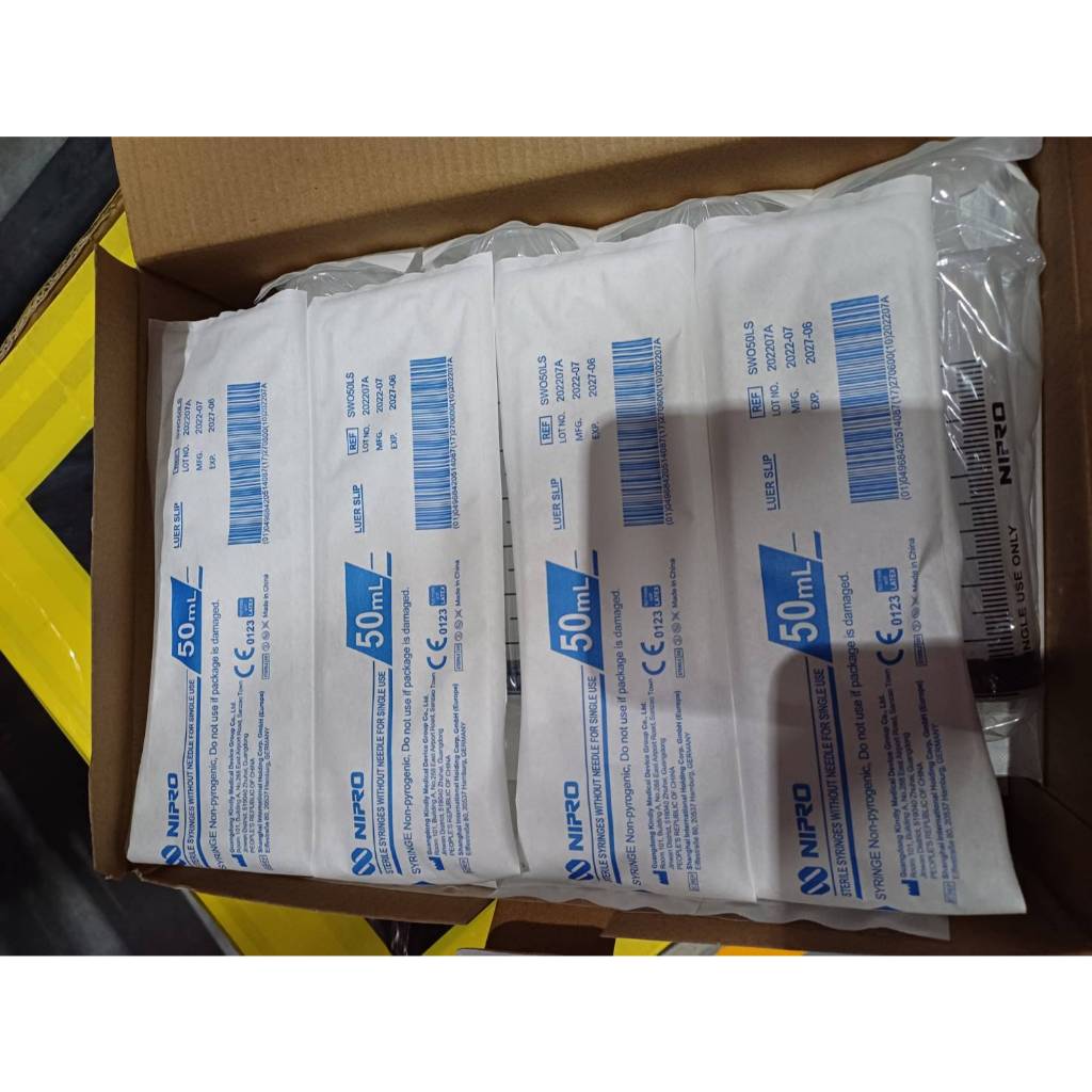[ราคาพิเศษ] Nipro Syringe 10ml LS & 50ml KDL กระบอกฉีดยา นิโปร ไซริงค์  ไม่มีเข็ม