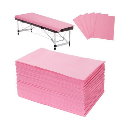 ผ้า Non Woven / กระดาษรองปูเตียงกันเปื้อน กระดาษปูเตียงสปา / โรงพยาบาล แบบใช้แล้วทิ้ง ขนาด 180 x 80 ซม (1เเพ็คมี 10 ผืน)