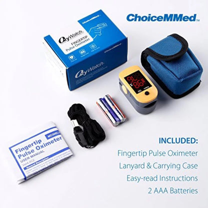 ChoiceMMed Fingertip Pulse Oximeter [1 year warranty]