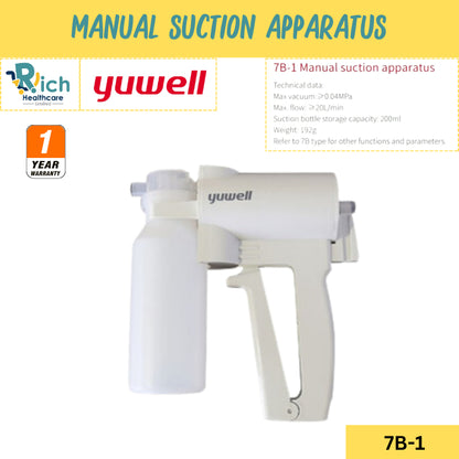 เครื่องดูดเสมหะ Yuwell รุ่น 7B-1 [รับประกัน 1 ปี]