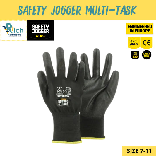 Rich Healthcare x Safety Jogger MULTITASK ถุงมือเซฟตี้ ให้ความสบายไร้รอยต่อ ให้ความสบาย ทนทาน ได้มาตรฐานสากล