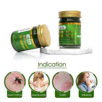 Green Herb ยาหม่องกรีนเฮิร์บ เสลดพังพอน/ไพลสด ขนาด 50 กรัม
