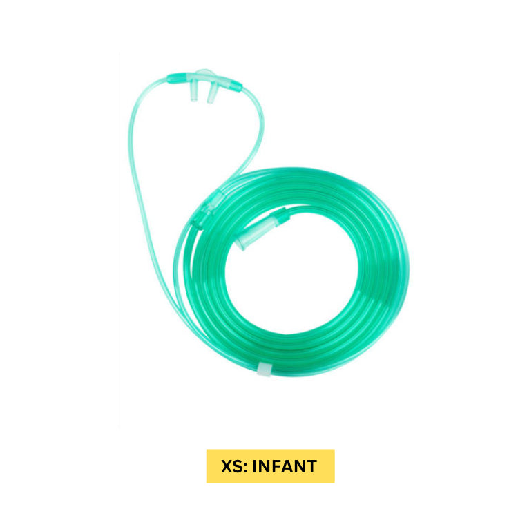 Nasal Oxygen Cannula Sterile สายให้ออกซิเจนทางจมูก แคนนูล่า [ครบทุกไซส์] (XS: Infant, S: Child, L: Adult)