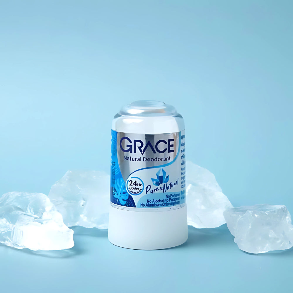 Grace Natural Deodorant เกรซ โรลออนระงับกลิ่นกายสารส้มธรรมชาติ 70g