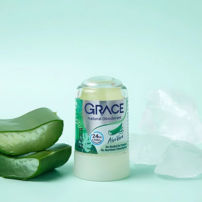 Grace Natural Deodorant เกรซ โรลออนระงับกลิ่นกายสารส้มธรรมชาติ 70g