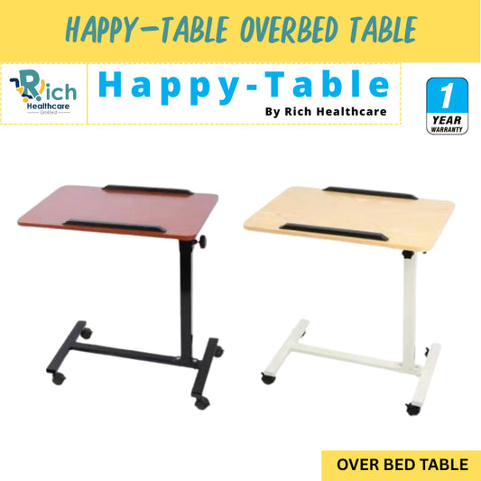Over Table โต๊ะคร่อมเตียงโต๊ะอาหารอเนกประสงค์ ปรับความสูง Over Bed Table /โต๊ะผู้ป่วย