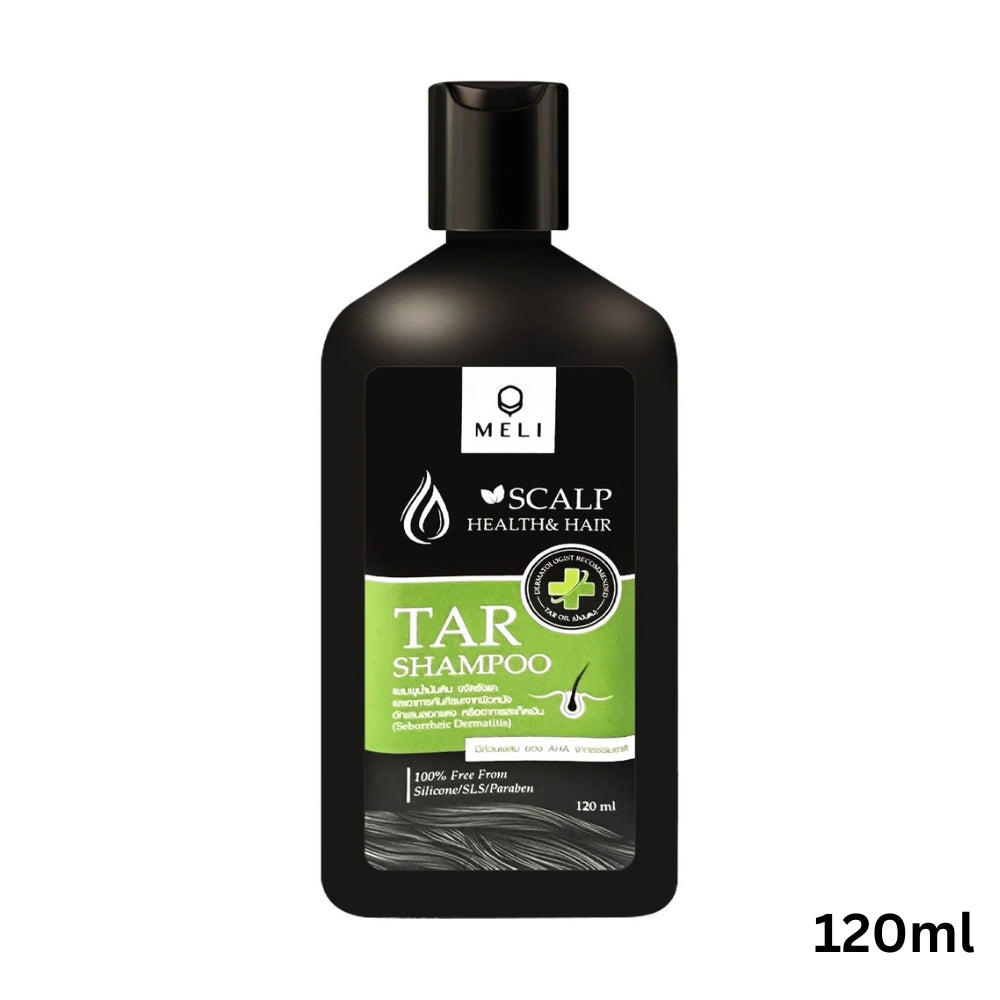 MELI TAR Premium Herbal Shampoo แชมพู ลดรังแค ชันนะตุ สะเก็ดเงิน สามารถใช้อาบน้ำได้ [120ml,340ml,500ml]