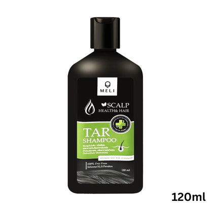 MELI TAR Premium Herbal Shampoo แชมพู ลดรังแค ชันนะตุ สะเก็ดเงิน สามารถใช้อาบน้ำได้ [120ml,340ml,500ml]