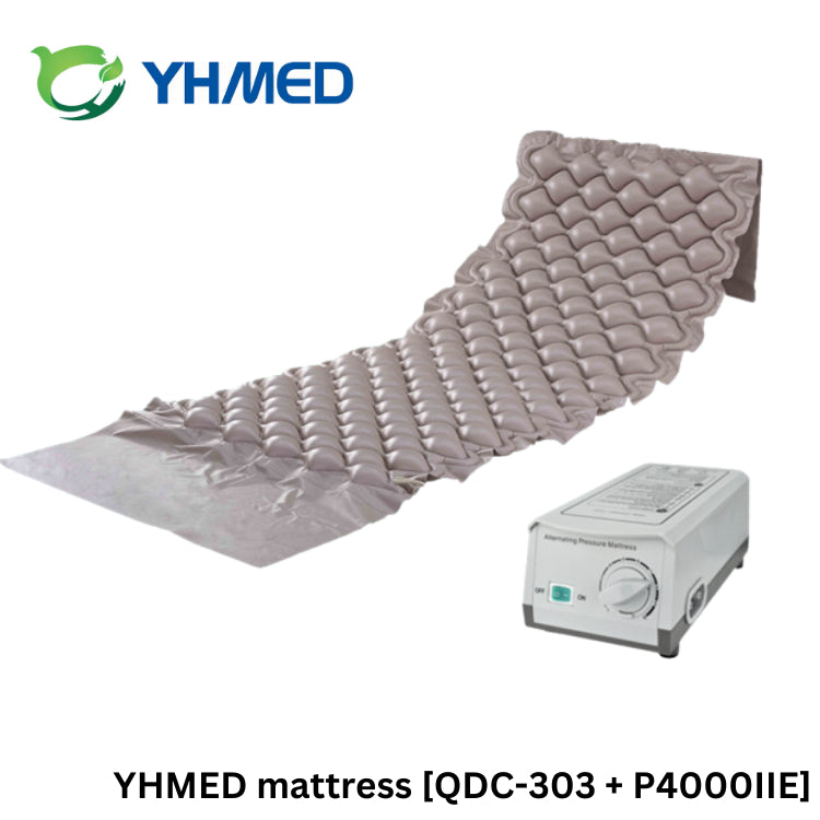 YHMED Bubble Mattress Adjustable Pump System ที่นอนลมสลับความดันพร้อมปั๊ม [รับประกันคุณภาพที่นอนลม 1 ปี / ปั๊มลม 2ปี]