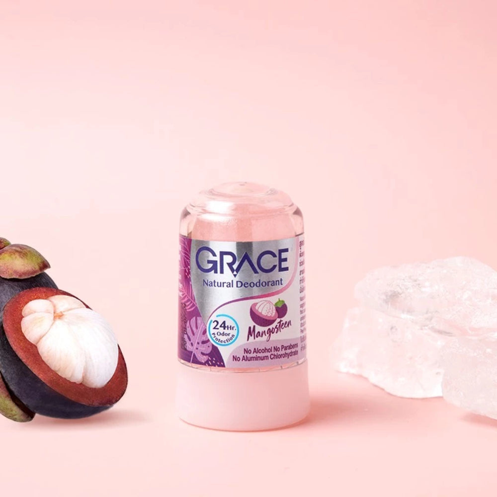 Grace Natural Deodorant เกรซ โรลออนระงับกลิ่นกายสารส้มธรรมชาติ 70g