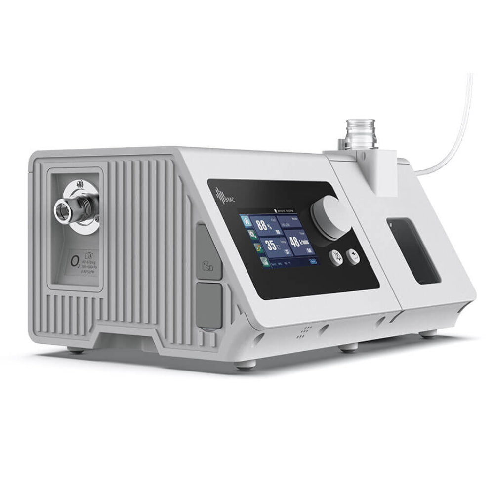 BMC [H-80A] เครื่องให้ออกซิเจนด้วยอัตราการไหลสูง High Flow Oxygen Therapy Trolley Set [รับประกันตัวเครื่อง 1 ปี]