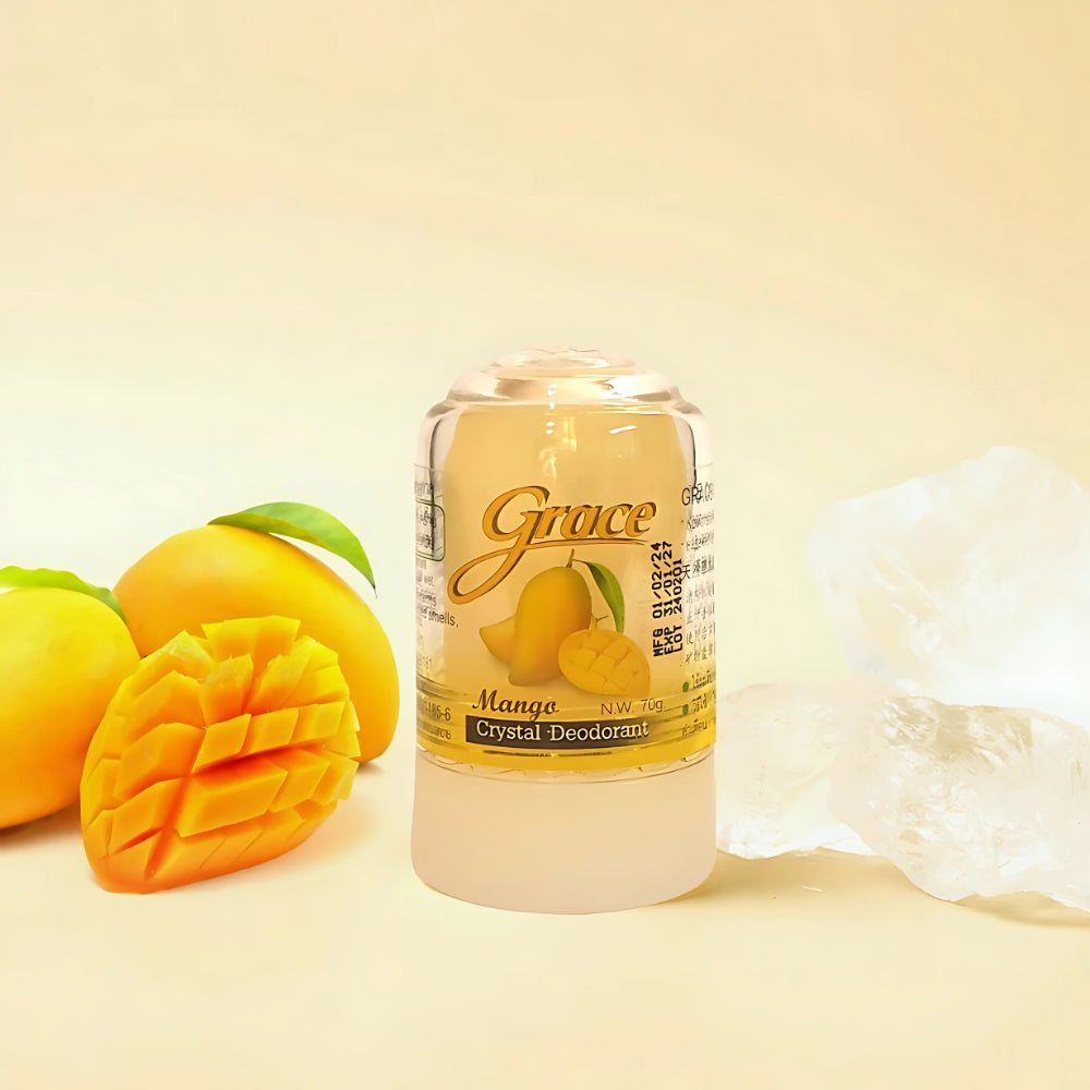 Grace Natural Deodorant เกรซ โรลออนระงับกลิ่นกายสารส้มธรรมชาติ 70g