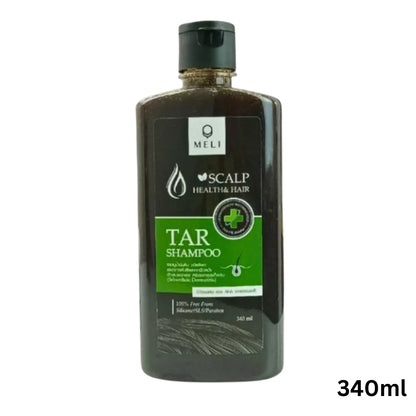 MELI TAR Premium Herbal Shampoo แชมพู ลดรังแค ชันนะตุ สะเก็ดเงิน สามารถใช้อาบน้ำได้ [120ml,340ml,500ml]