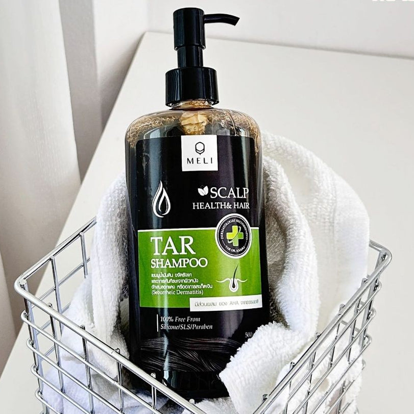 MELI TAR Premium Shampoo แชมพูขจัดรังแค แชมพู ลดรังแค ชันนะตุ สะเก็ดเงิน สามารถใช้อาบน้ำได้ Herbal Shampoo 500ml